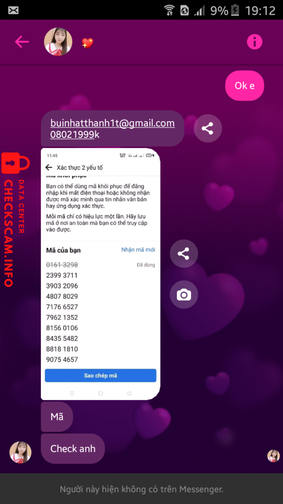 Ebidensya laban sa Bùi Thị Hồng Gấm