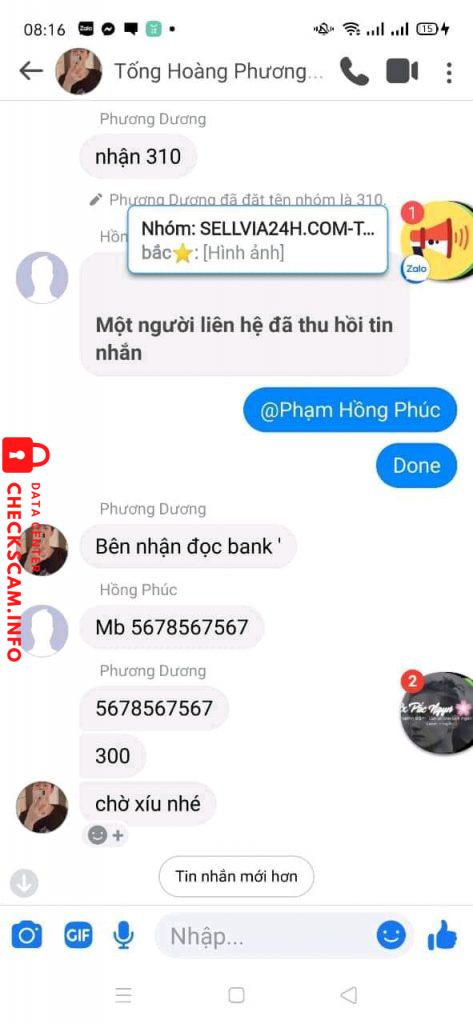 Ebidensya laban sa Phạm Hồng Phúc