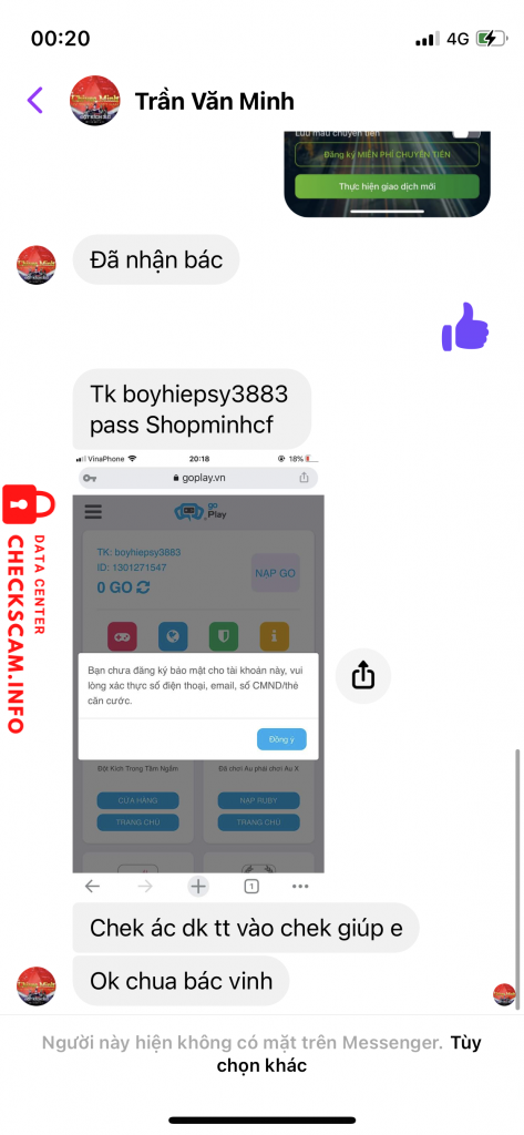 Ebidensya laban sa Trần Văn Minh