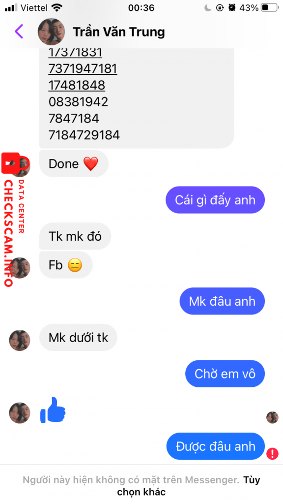 Ebidensya laban sa Trần Văn Trung