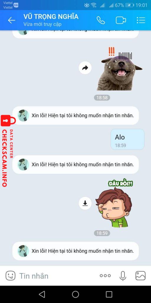 Ebidensya laban sa Vũ Trọng Nghĩa