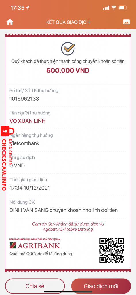 Ebidensya laban sa Võ Xuân Linh