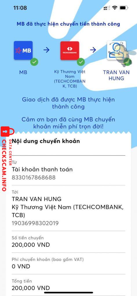Ebidensya laban sa Trần Văn Hùng