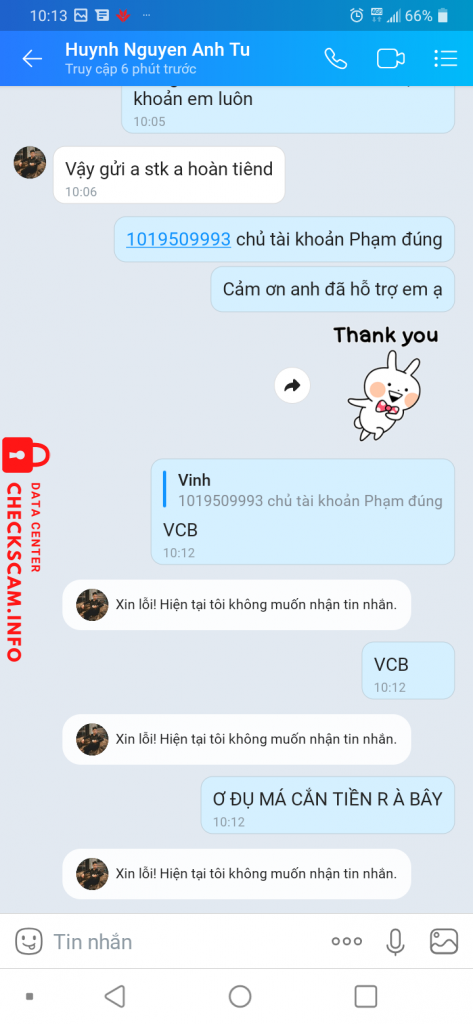Ebidensya laban sa Nguyen Huynh Thanh Tu