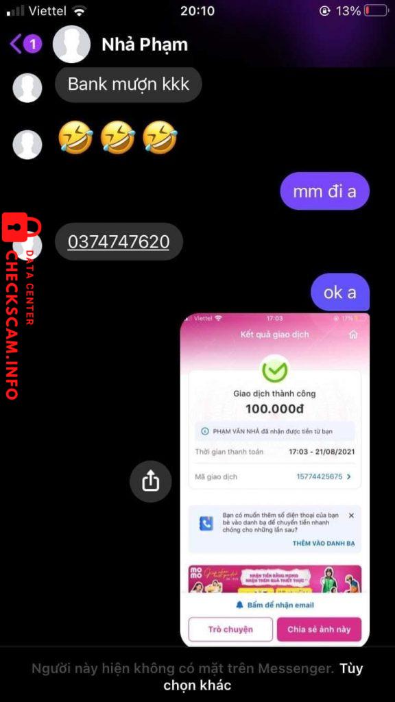 Ebidensya laban sa Phạm Van Nha