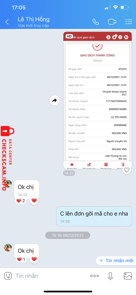 ဆန့်ကျင်သက်သေ Lê Thị Hồng