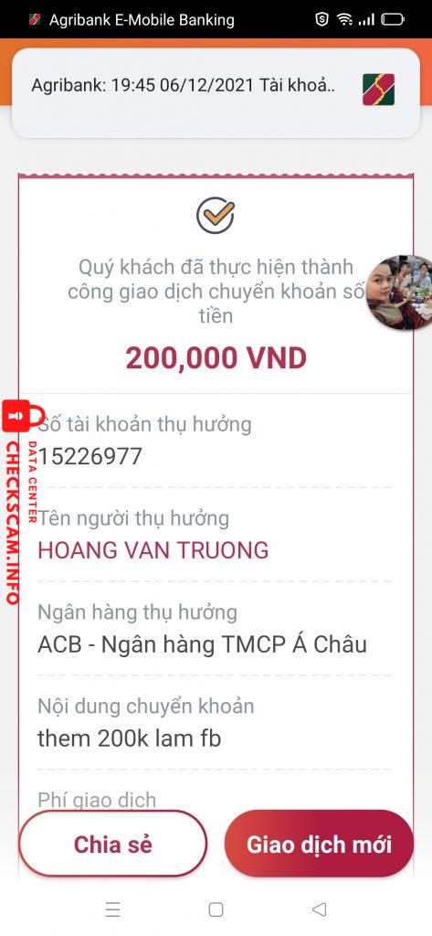 Ebidensya laban sa Hoang Van Truong