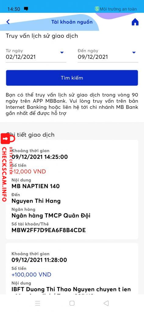 ဆန့်ကျင်သက်သေ Nguyen Thi Hang