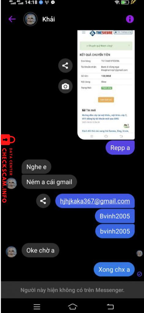 Preuves contre Văn khải