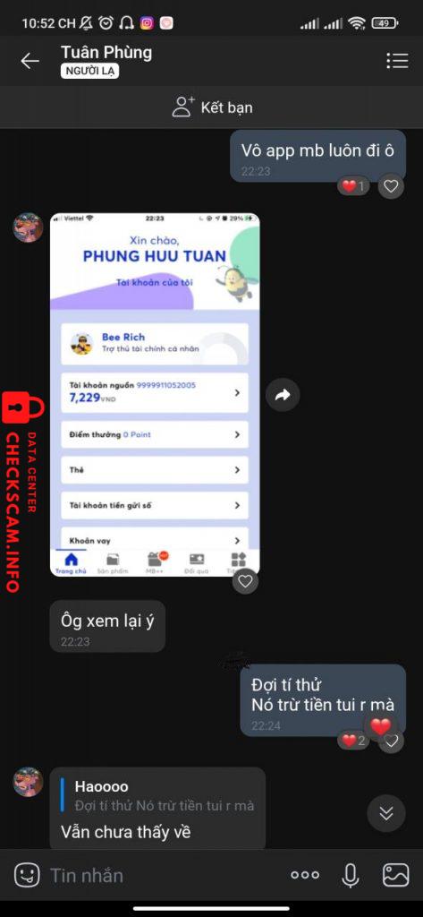 Preuves contre Phung Huu Tuan