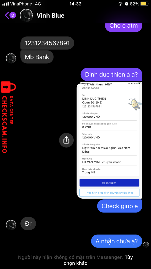 Preuves contre Vinh Blue
