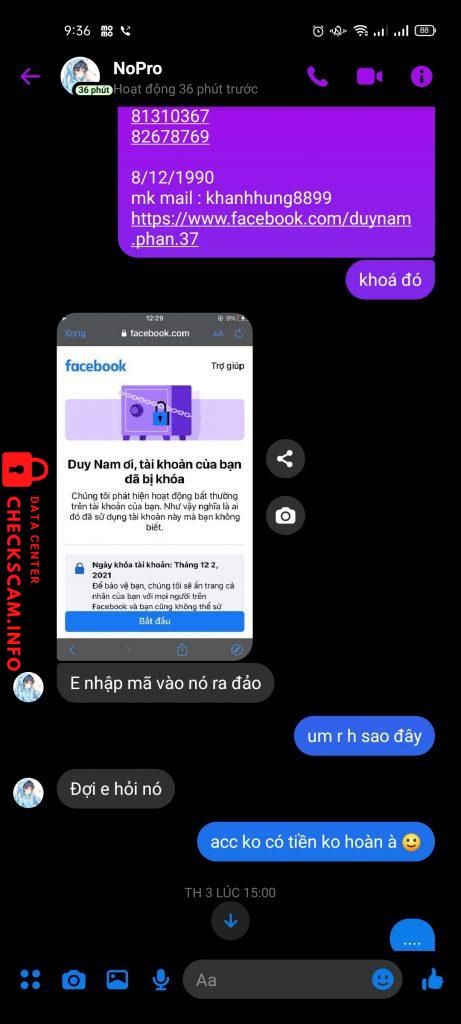 Preuves contre Hoàng Anh
