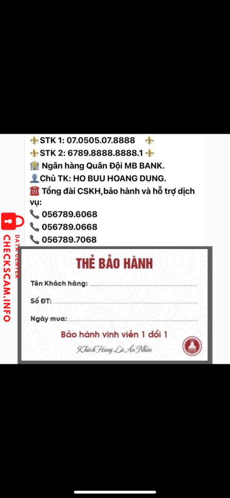 Preuves contre Ho Buu Hoang Dung