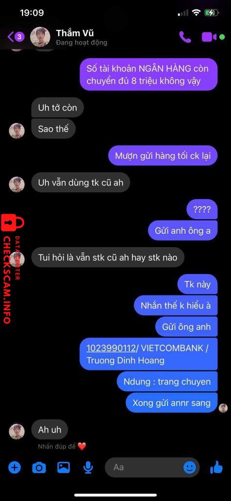 Preuves contre Truong Dinh Hoang