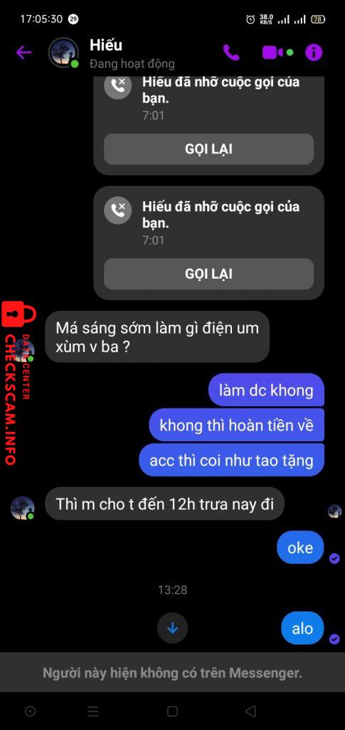 Preuves contre Nguyễn Chí Hiếu