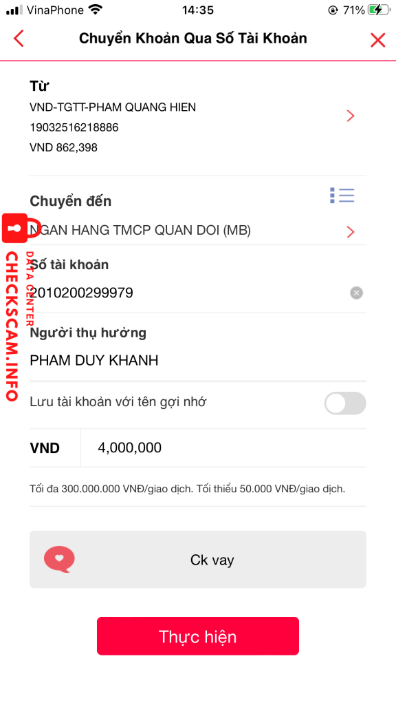 Preuves contre Phạm Duy Khanh