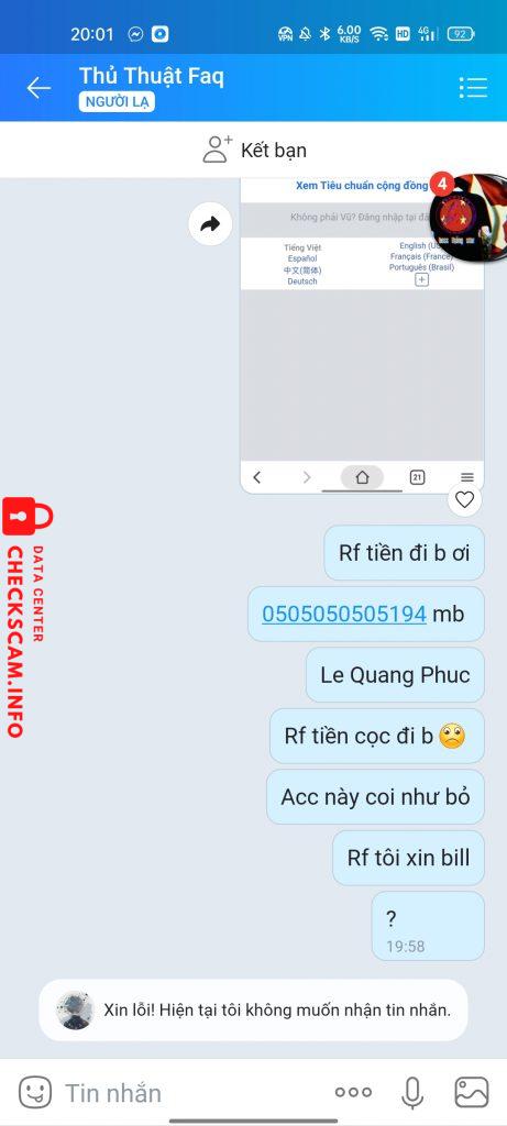 Preuves contre Nguyễn Duy Phương