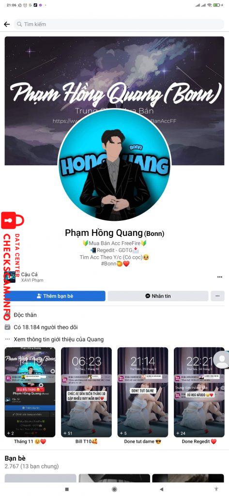 Ebidensya laban sa Phạm Hồng Quang