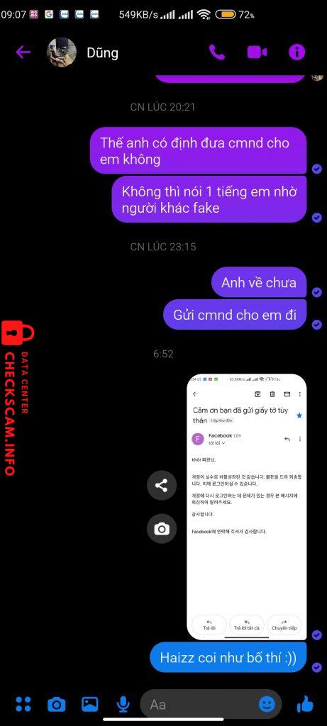 Ebidensya laban sa Nguyễn Văn Dũng