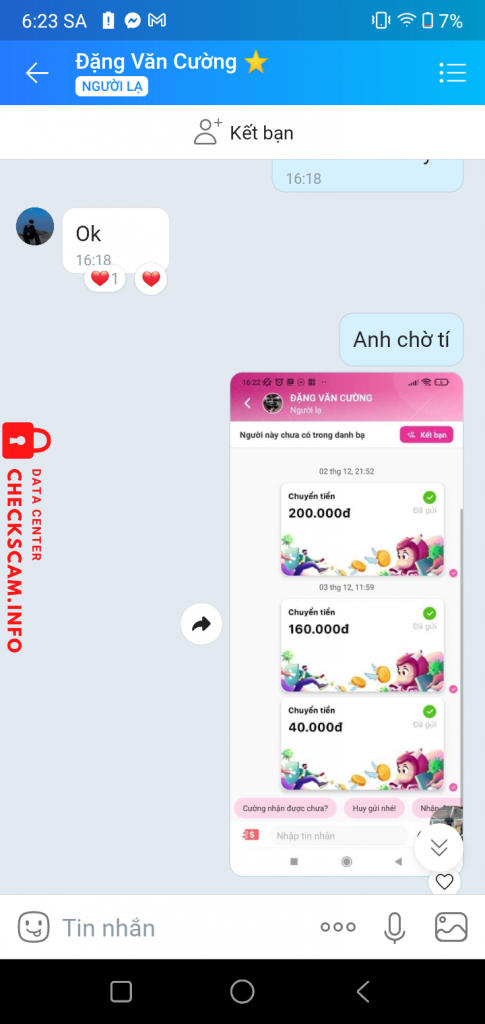 หลักฐานที่เป็นโทษต่อ Đặng cường