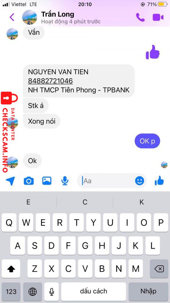 Ebidensya laban sa Nguyễn Văn Tiến