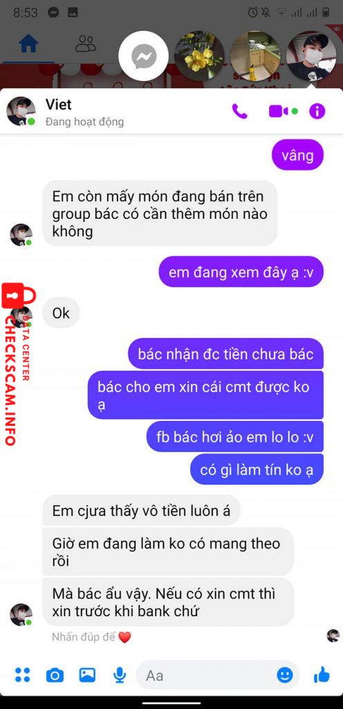 Ebidensya laban sa Tran Dang Viet