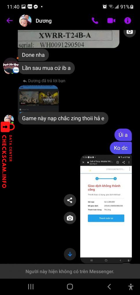 Evidencia contra Vuong Thi Ly