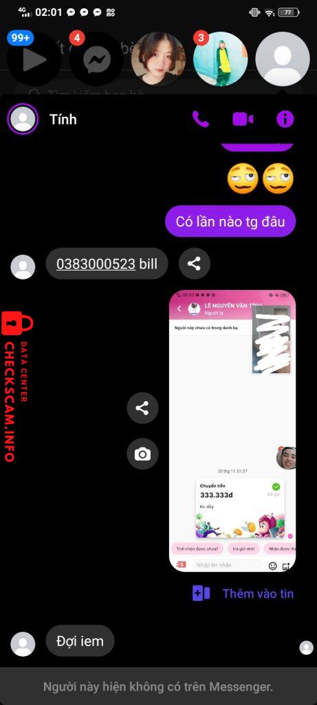 Evidence against Nguyễn Lê Văn Tính