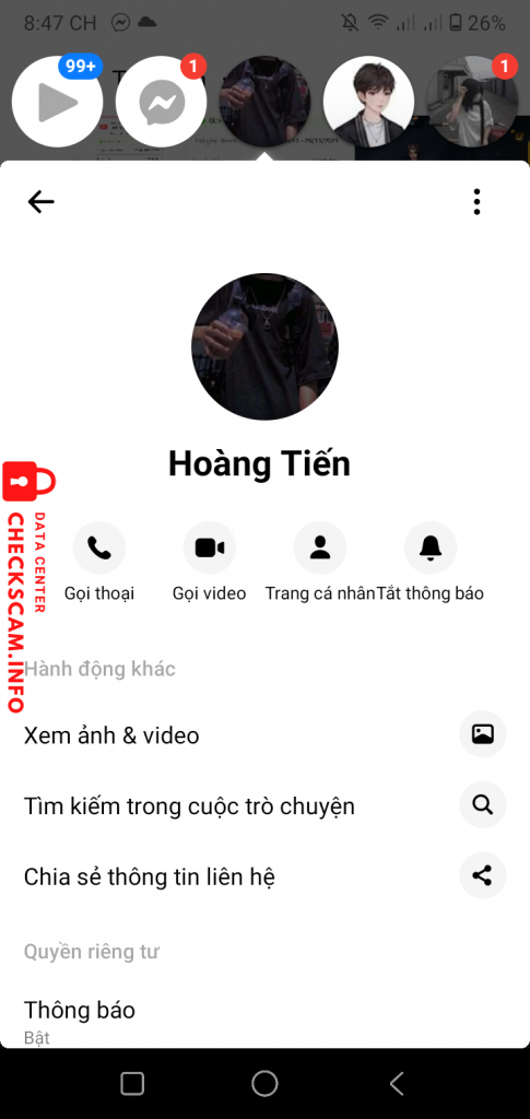 Evidence against Hoàng Tiến
