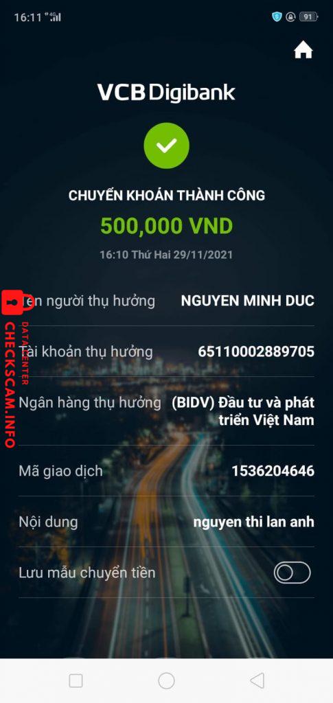 Evidence against Nguyen Minh Duc