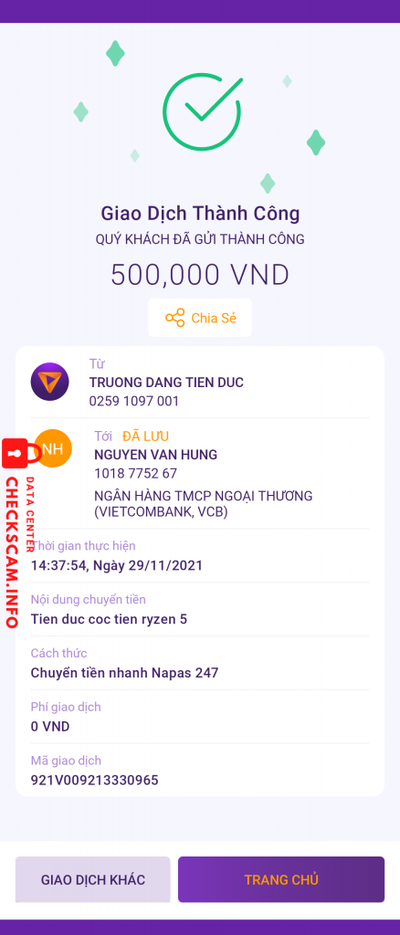 Evidence against Nguyen Van Hung