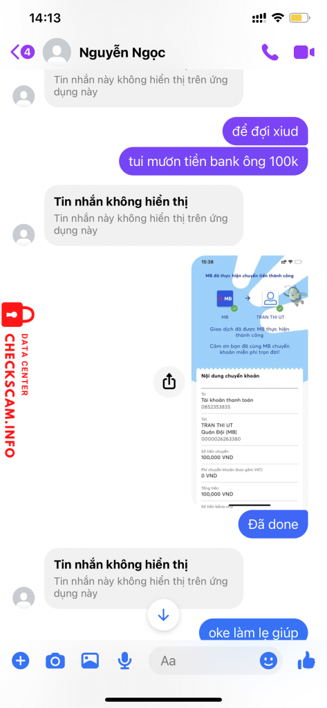 Evidence against Tran Thi Ut