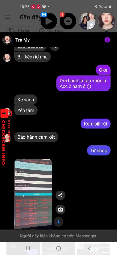 Evidence against Đỗ Trà My
