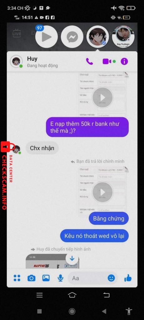 Evidence against Bùi Khắc Huy
