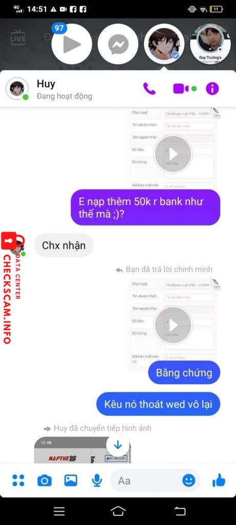Evidence against Bùi Khắc Huy