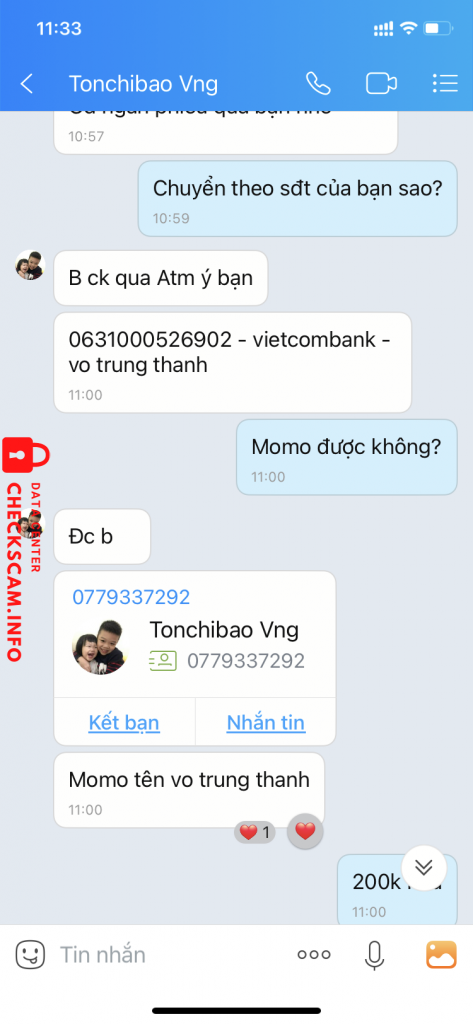 Evidence against Vo Trung Thanh