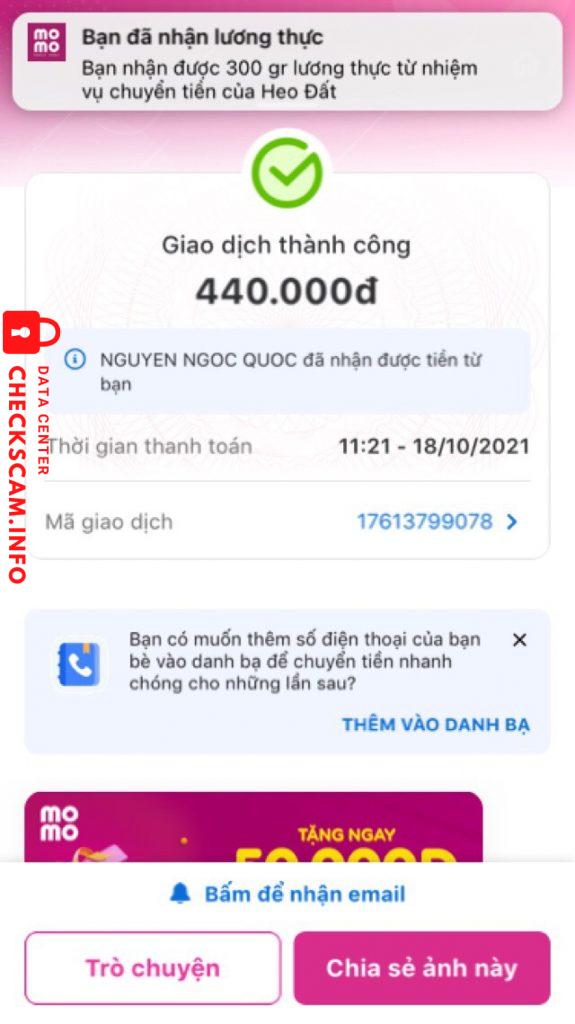 Evidence against Nguyen Ngoc Quoc