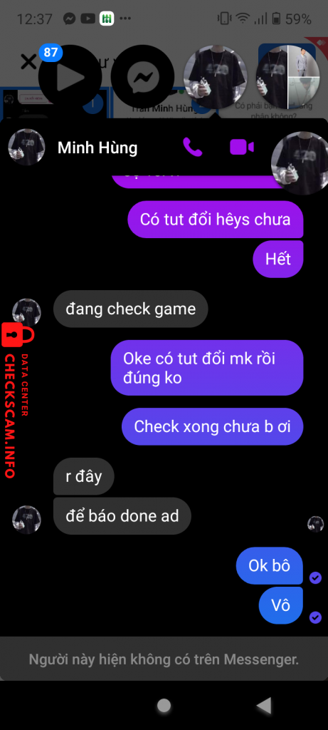 Evidence against Trần Minh Hùng