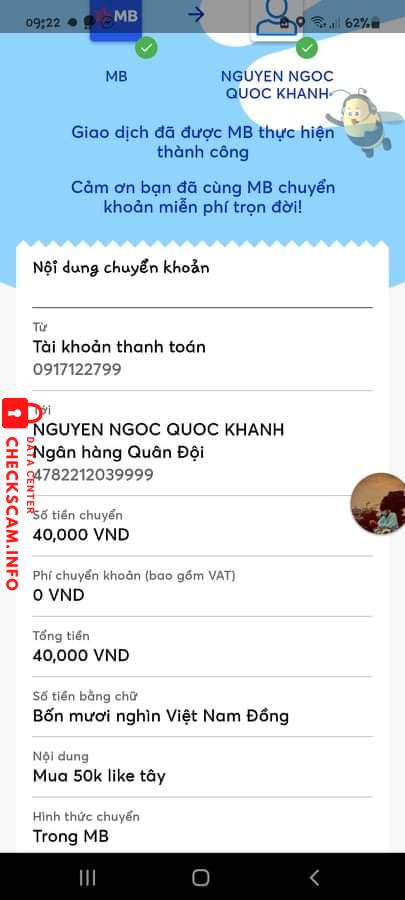 Evidence against Nguyen Ngoc Quoc Khanh