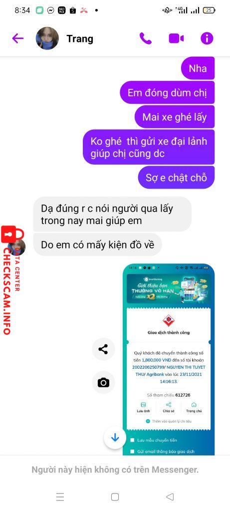 Evidence against Nguyễn Thị Thu Lê