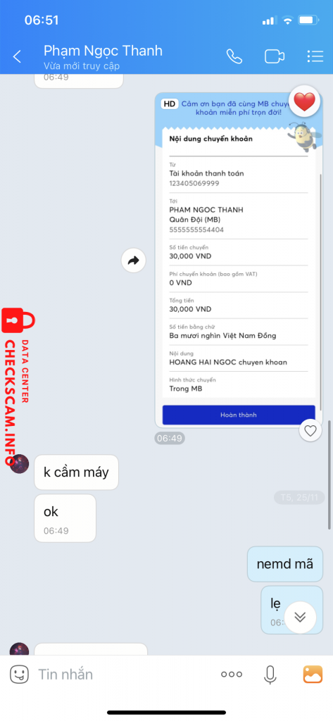 Evidence against Phạm Ngọc Thanh