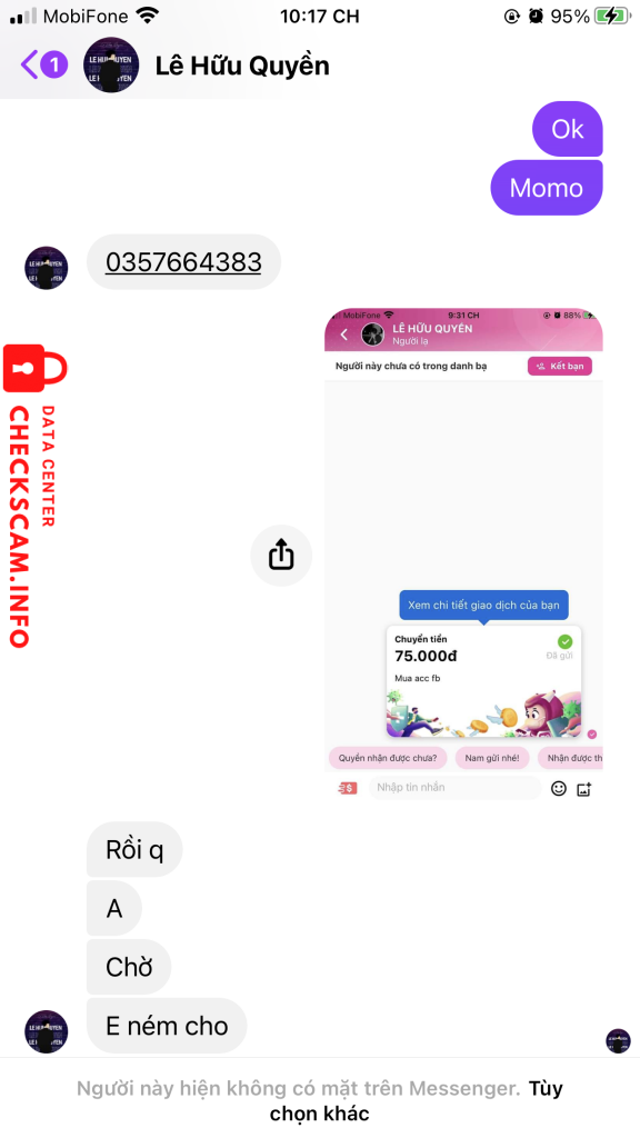 Evidence against Lê Hữu Quyền