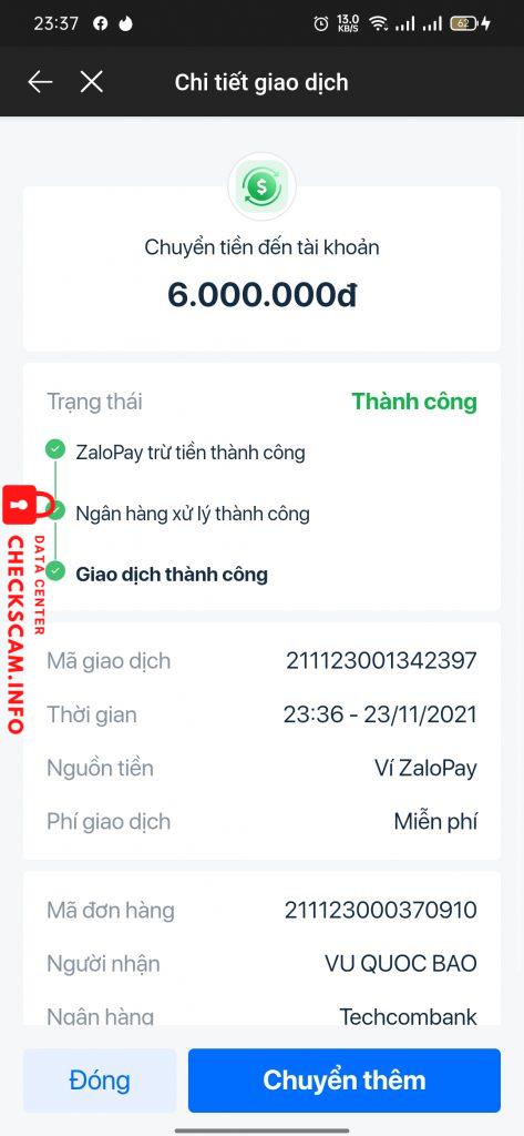 Evidence against Vũ Quốc Bảo