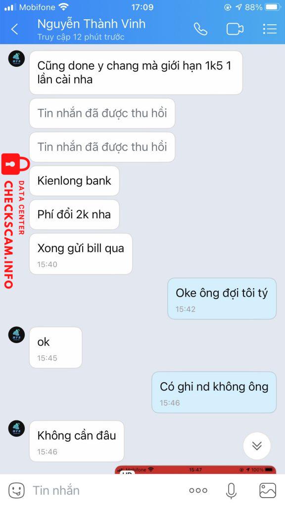 Evidence against Nguyễn Thành Vinh