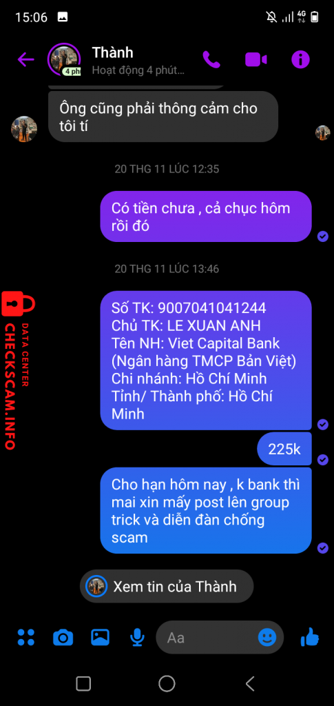 Evidence against Nguyễn Văn Tuấn Thành