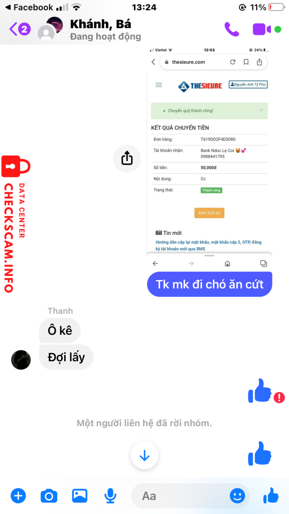 Evidence against Thanh Ngân