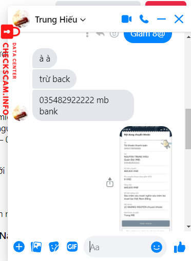 Evidence against Nguyen Trung Hieu