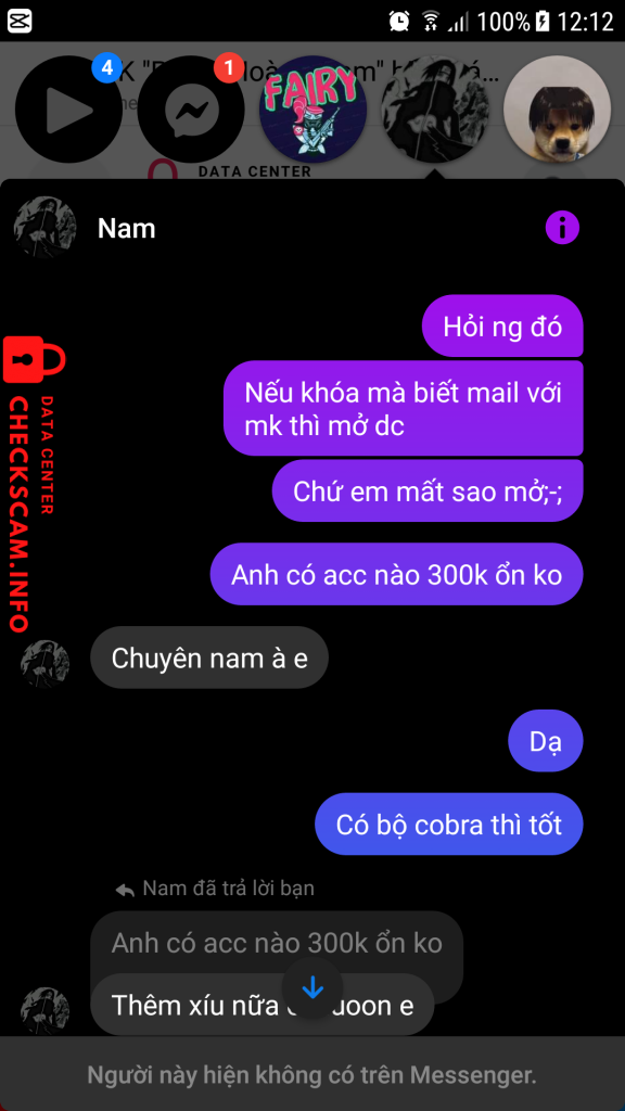 Evidence against Phạm Hoàng Nam