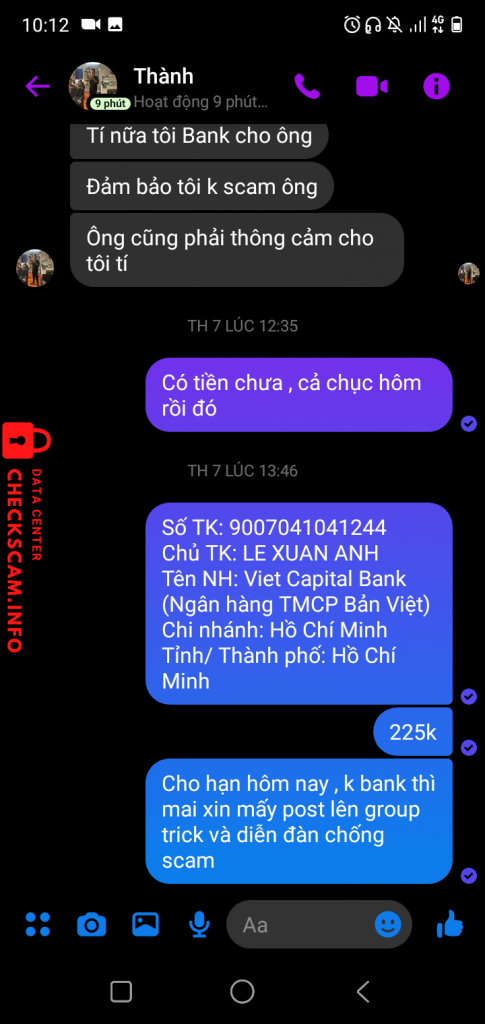 Evidence against Nguyễn Văn Tuấn Thành