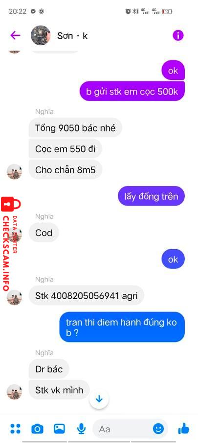 Evidence against Trần Thị Diễm Loan